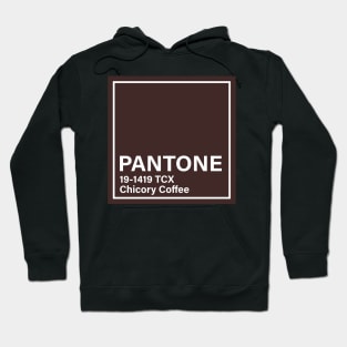 PANTONE 19-1419 TCX Chicory Coffee Hoodie